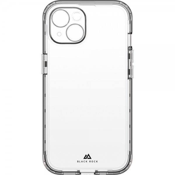 Black Rock iPhone 14 Skal 360° Real Glass Case Svart Klar