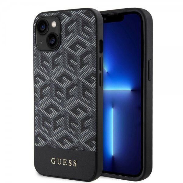 Guess iPhone 14 Skal G Cube MagSafe Svart