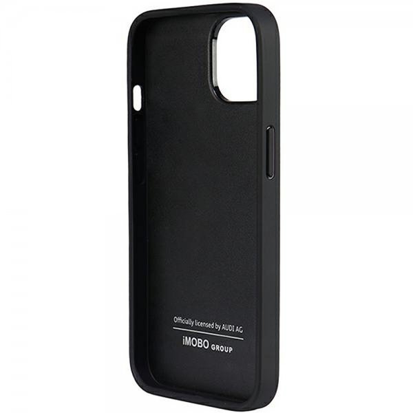Audi iPhone 14 Skal Genuine Leather Case Svart
