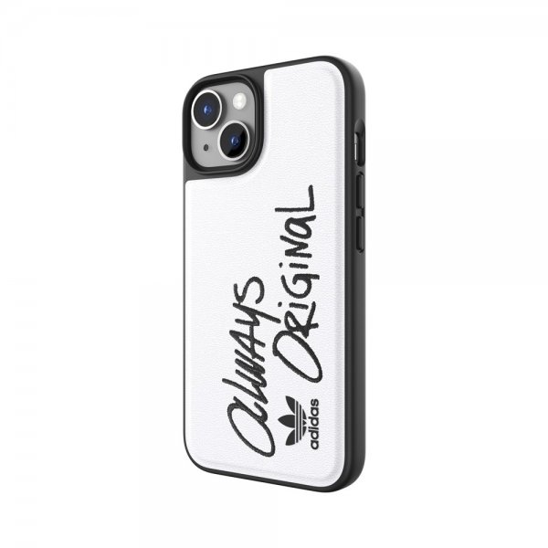 Adidas iPhone 14 Skal Inlay Embroidery Case Vit Svart