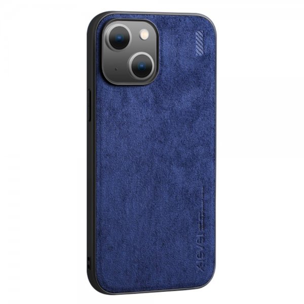 X-Level iPhone 14 Skal Mockatextur Blå