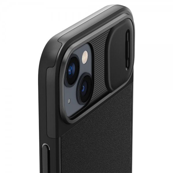 Spigen iPhone 14 Skal Optik Armor MagFit Svart