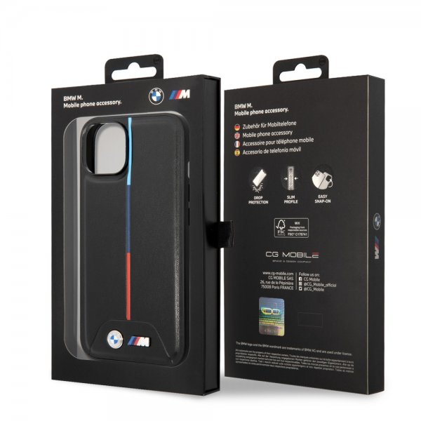 BMW iPhone 14 Skal Quilted Svart