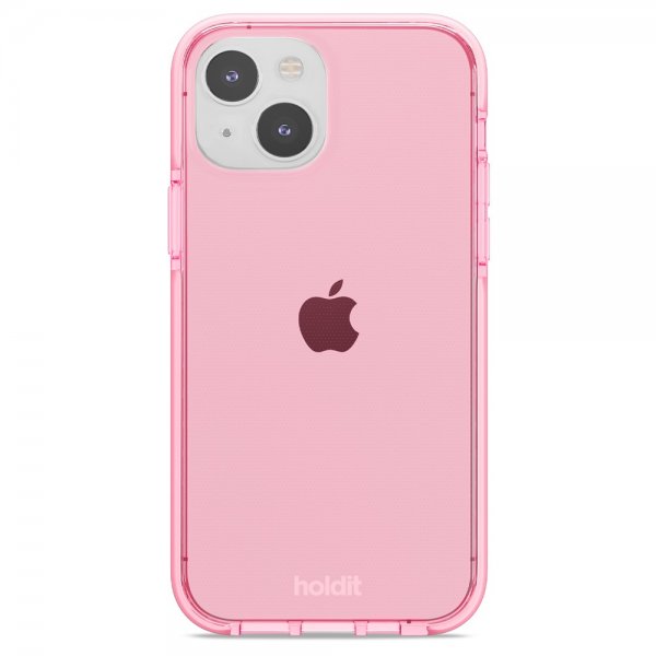 holdit iPhone 14 Skal Seethru Bright Pink