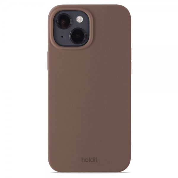 holdit iPhone 14 Skal Silikon Dark Brown