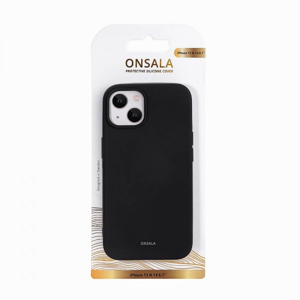 Onsala iPhone 13/iPhone 14 Skal Silikon Svart
