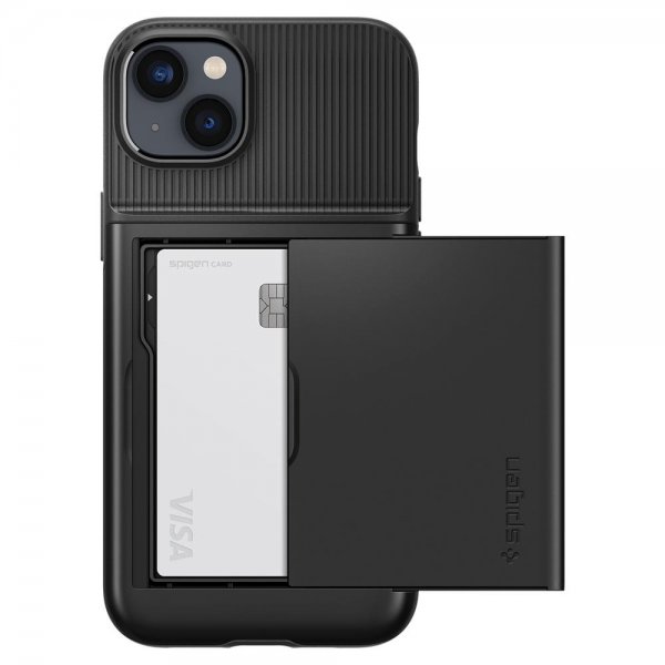 Spigen iPhone 14 Skal Slim Armor CS Svart