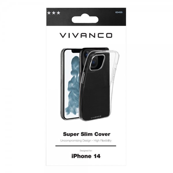 Vivanco iPhone 14 Skal Slim TPU Transparent