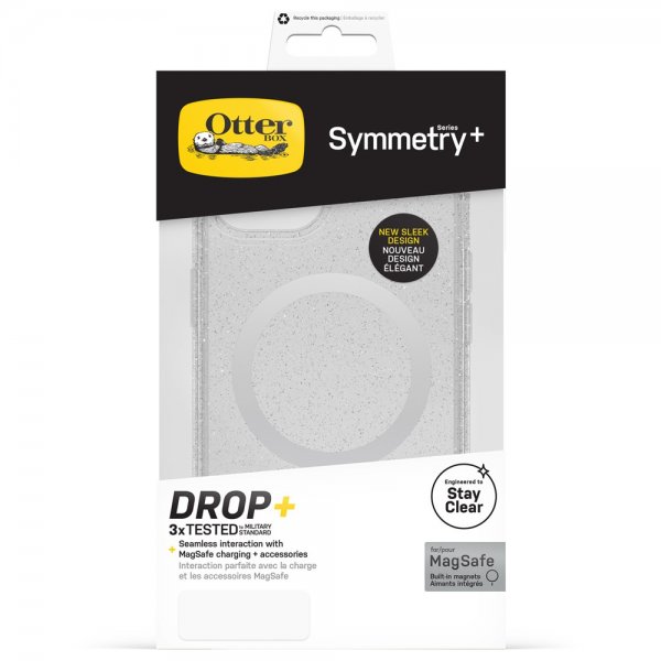 Otterbox iPhone 14 Skal Symmetry Plus Clear Stardust