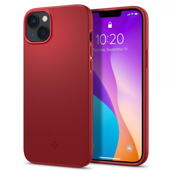 Spigen iPhone 14 Skal Thin Fit Röd