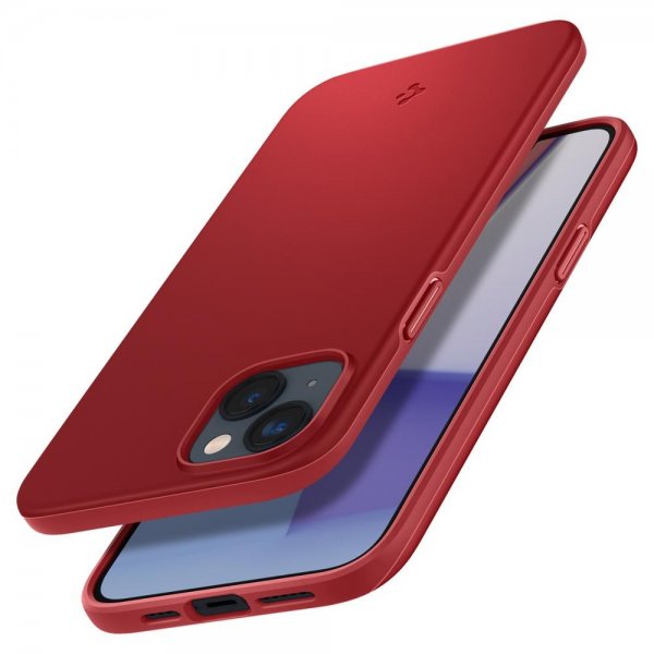 Spigen iPhone 14 Skal Thin Fit Röd
