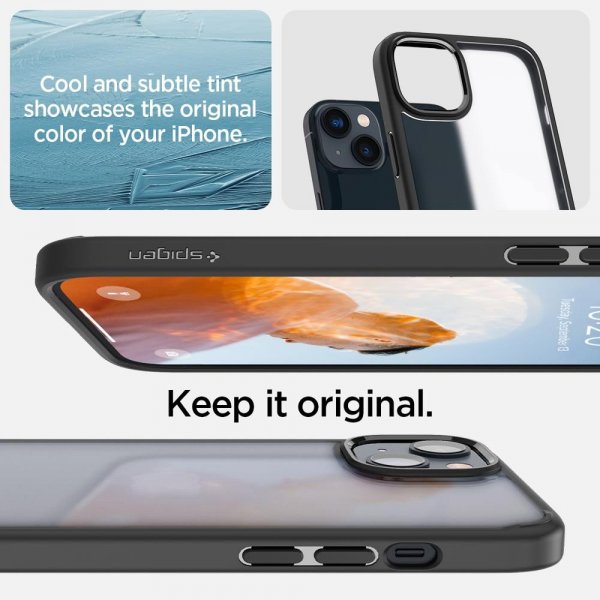 Spigen iPhone 14 Skal Ultra Hybrid Frost Black