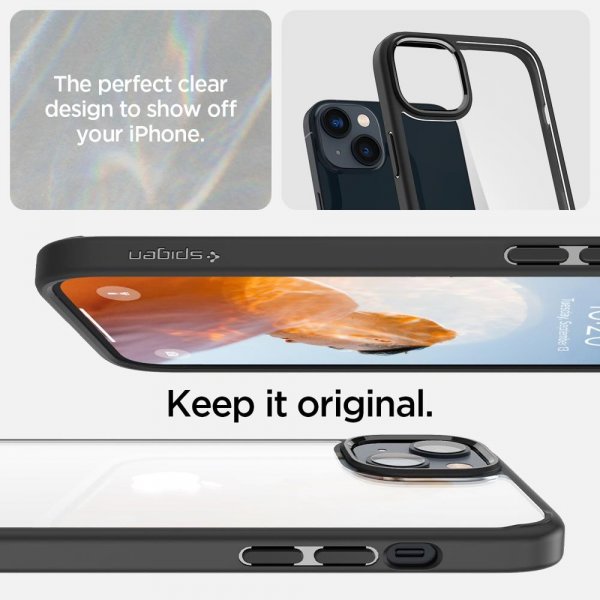 Spigen iPhone 14 Skal Ultra Hybrid Matte Black