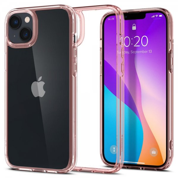 Spigen iPhone 14 Skal Ultra Hybrid Rose Crystal