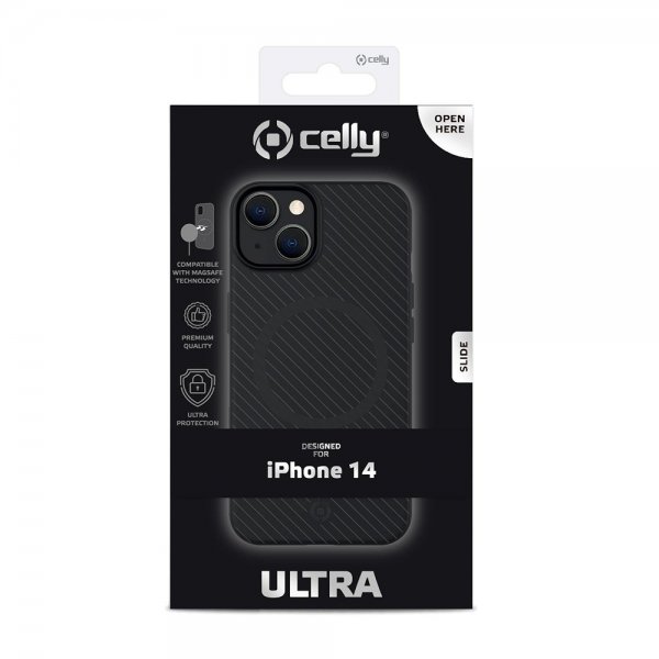 Celly iPhone 14 Skal ULTRAMAG Svart