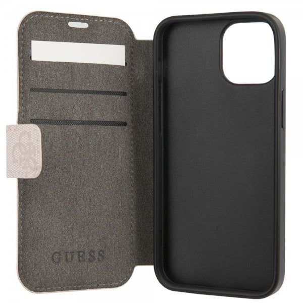 Guess iPhone 15 Fodral 4G Logo Rosa