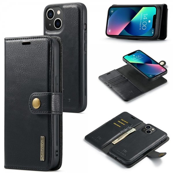 Dg.Ming iPhone 15 Fodral med Löstagbart Skal Svart