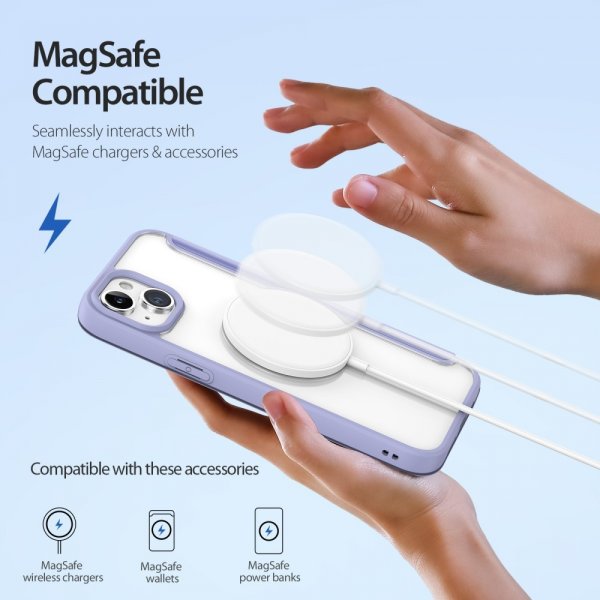 Dux Ducis iPhone 15 Fodral Skin X Pro Series MagSafe Lila