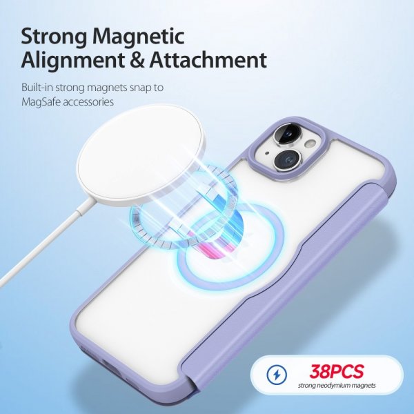 Dux Ducis iPhone 15 Fodral Skin X Pro Series MagSafe Lila