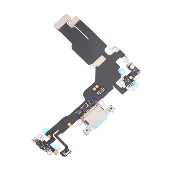 iPhone 15 Laddkontakt med Flexkabel - Blå