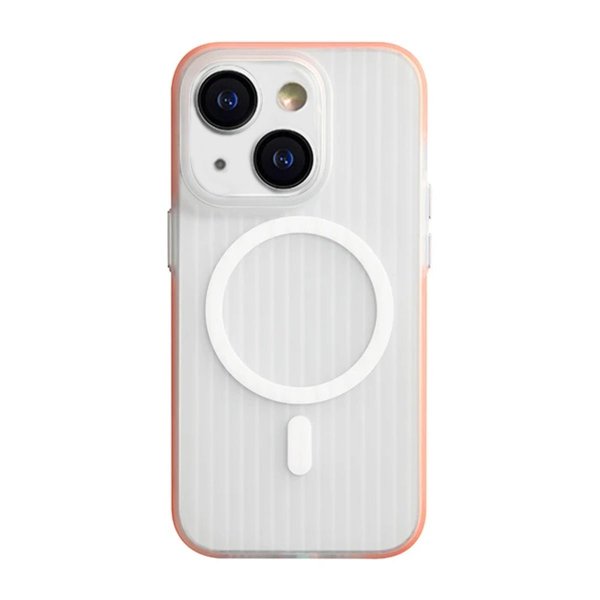 iPhone 15 Skal Korrugerad MagSafe Orange