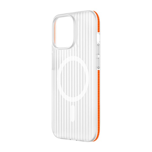 iPhone 15 Skal Korrugerad MagSafe Orange