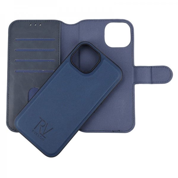 Rvelon iPhone 15 Fodral Magnetiskt Avtagbart Skal Blå