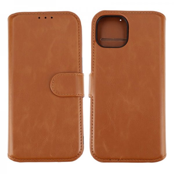 Rvelon iPhone 15 Fodral Magnetiskt Avtagbart Skal Brun