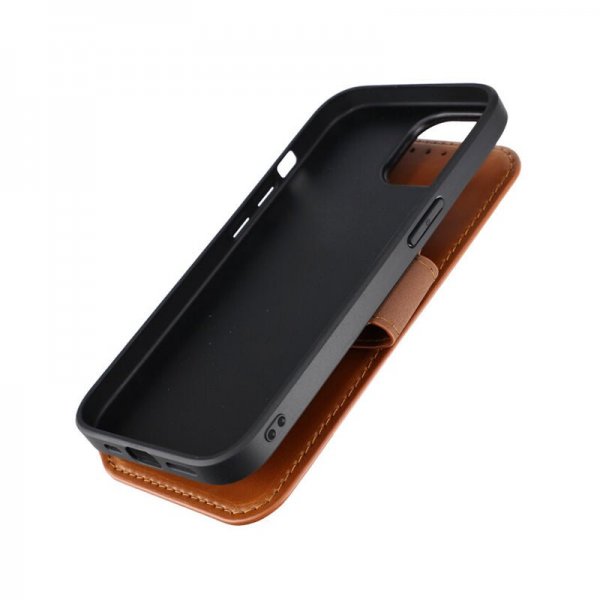 Rvelon iPhone 15 Fodral 4 Kortfack MagSafe Brun