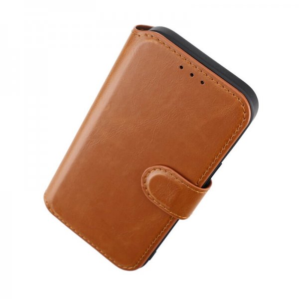Rvelon iPhone 15 Fodral 4 Kortfack MagSafe Brun
