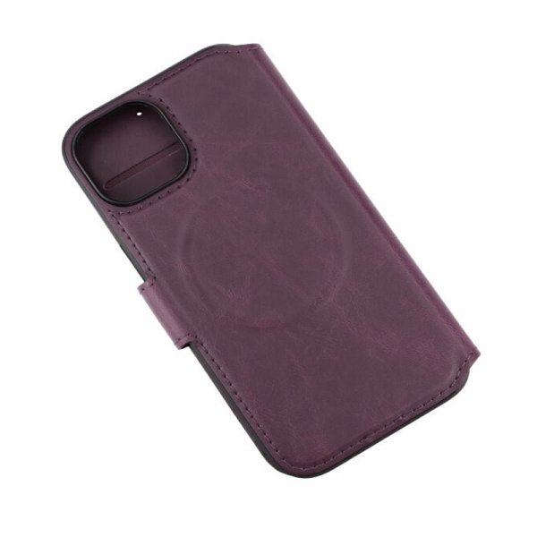 Rvelon iPhone 15 Fodral 4 Kortfack MagSafe Lila