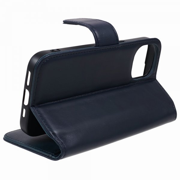 Nordic Covers iPhone 15 Plus Fodral Essential Leather Heron Blue