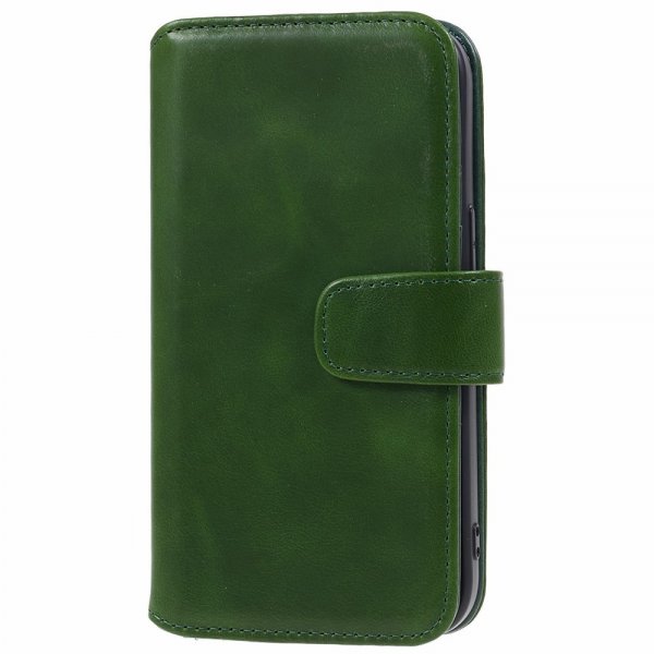 Nordic Covers iPhone 15 Plus Fodral Essential Leather Juniper Green