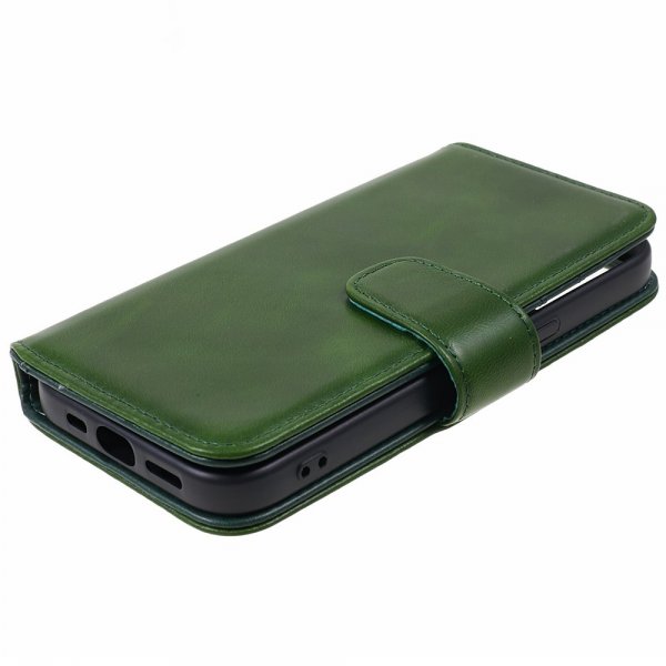 Nordic Covers iPhone 15 Plus Fodral Essential Leather Juniper Green