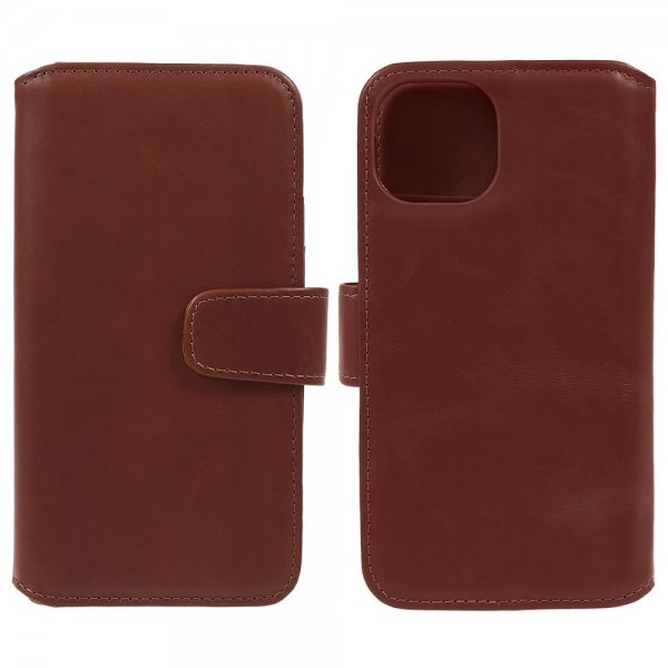 Nordic Covers iPhone 15 Plus Fodral Essential Leather Maple Brown