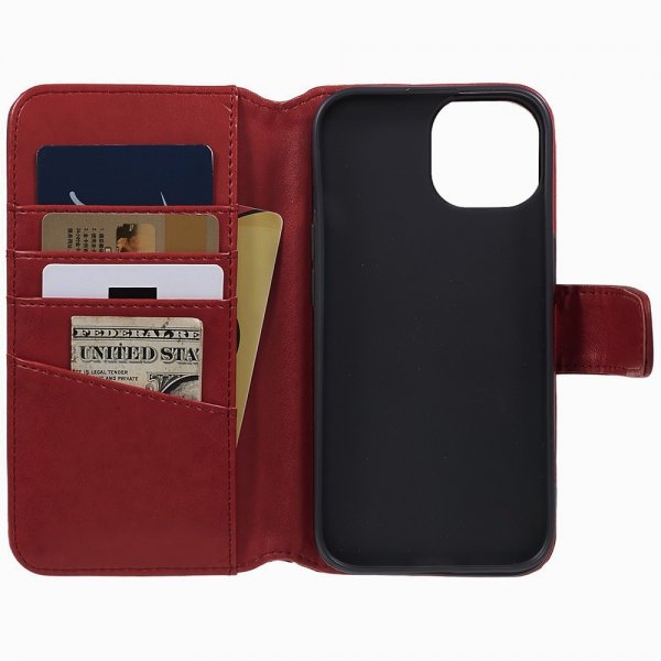 Nordic Covers iPhone 15 Plus Fodral Essential Leather Poppy Red