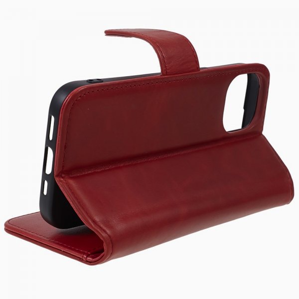 Nordic Covers iPhone 15 Plus Fodral Essential Leather Poppy Red