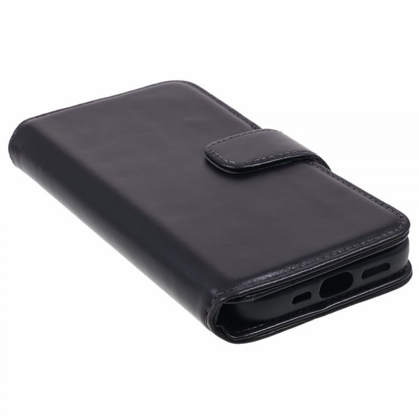 Nordic Covers iPhone 15 Plus Fodral Essential Leather Raven Black
