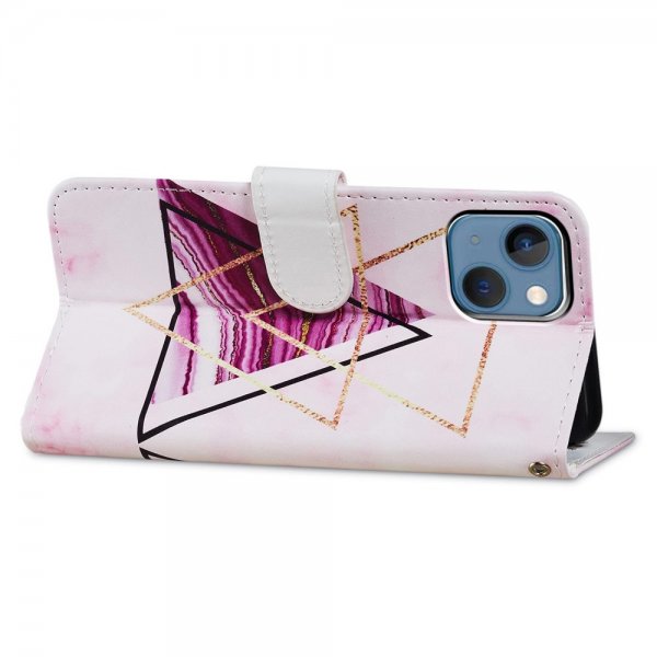 iPhone 15 Plus Fodral Motiv Trianglar Marmor
