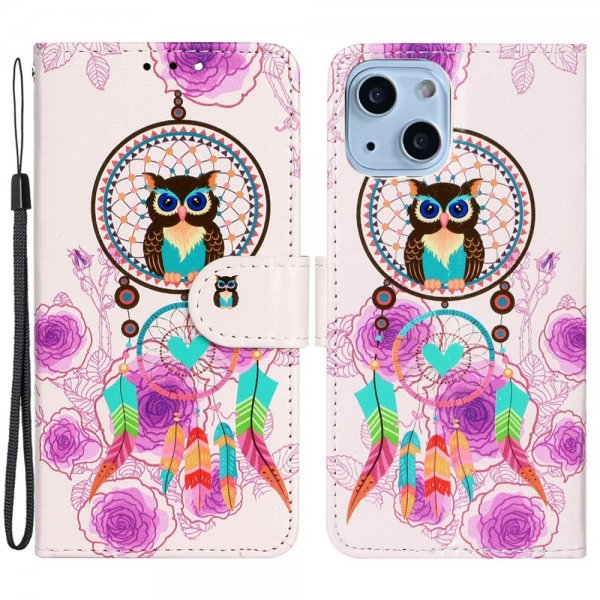 iPhone 15 Plus Fodral Motiv Uggla Drömfångare