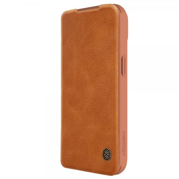 Nillkin iPhone 15 Plus Fodral Qin Pro Series Brun