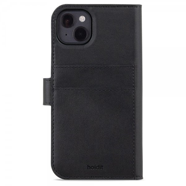 holdit iPhone 15 Plus Fodral Wallet Case Magnet Plus Svart