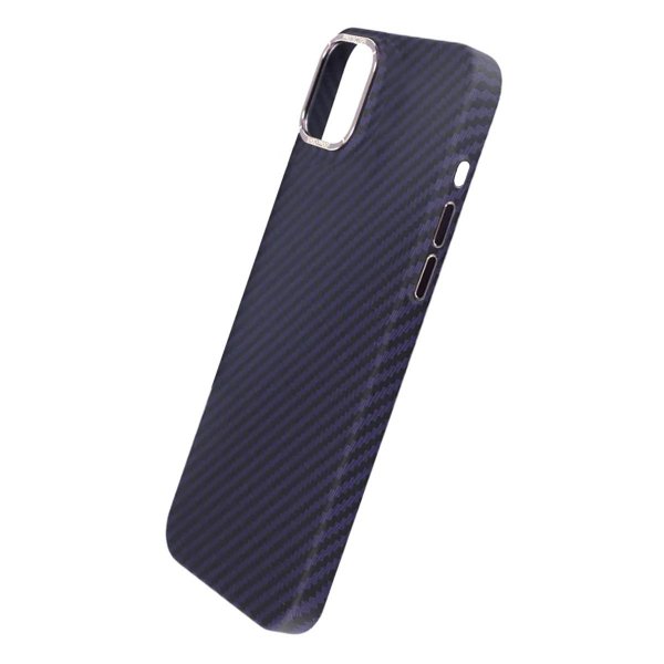 iPhone 15 Plus Skal Kolfibermönster Lila