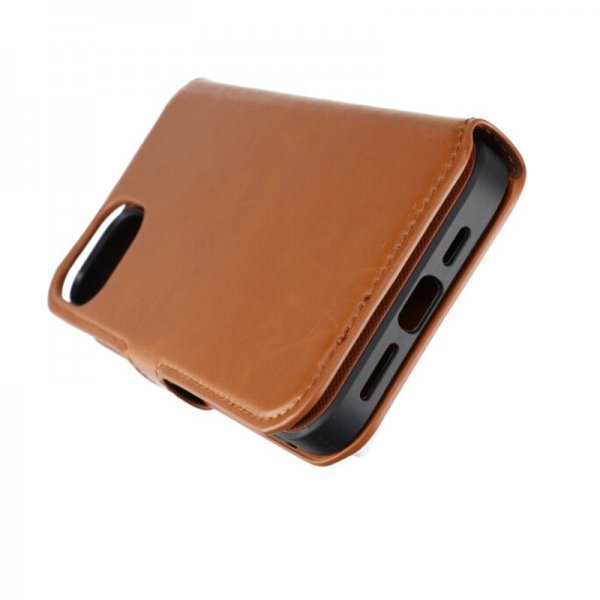 Rvelon iPhone 15 Plus Fodral Magnetiskt Avtagbart Skal Brun