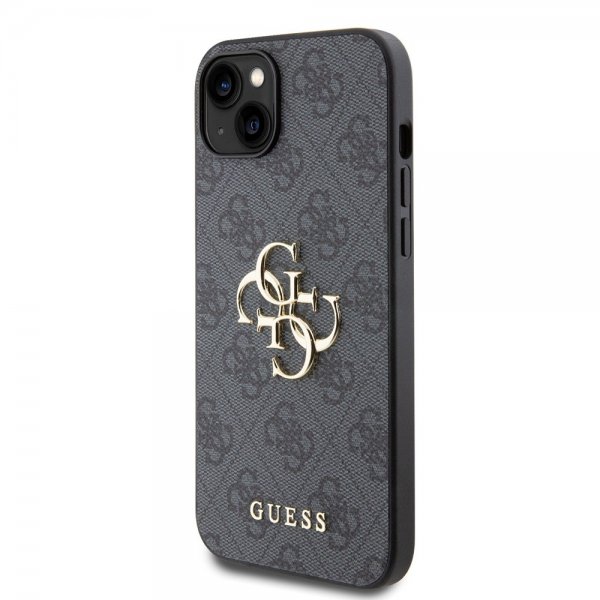 Guess iPhone 15 Plus Skal 4G Logo Grå