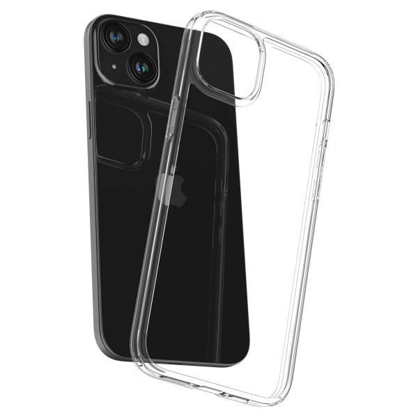 Spigen iPhone 15 Plus Skal Air Skin Hybrid Crystal Clear