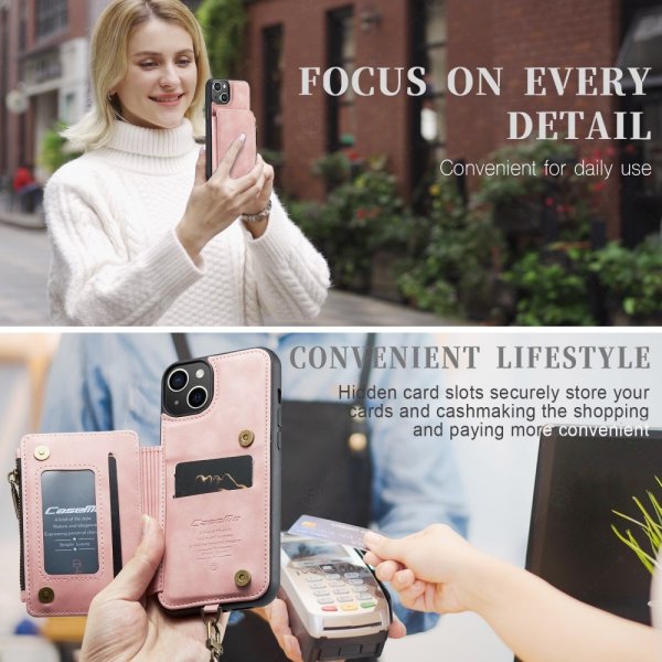 CaseMe iPhone 15 Plus Skal C20 Series Rosa