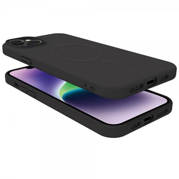 Celly iPhone 15 Plus Skal CROMOMAG Svart