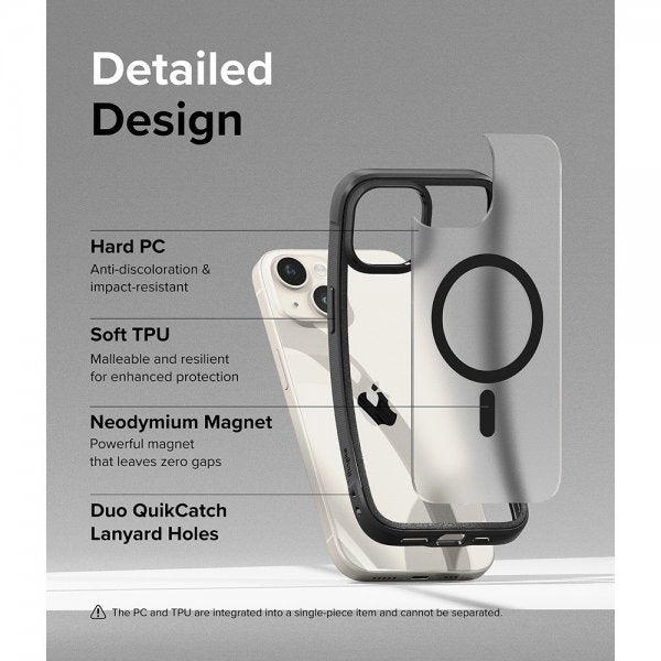 Ringke iPhone 15 Plus Skal Fusion Bold Magnetic Matte Black