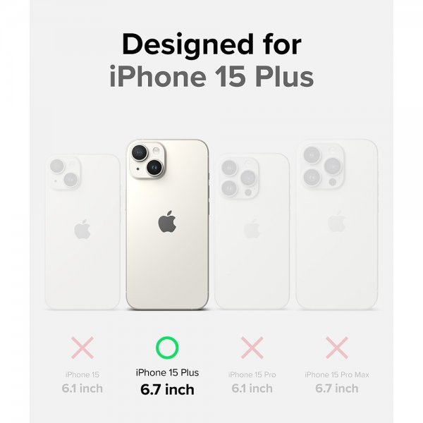 Ringke iPhone 15 Plus Skal Fusion Bold Matte Gray